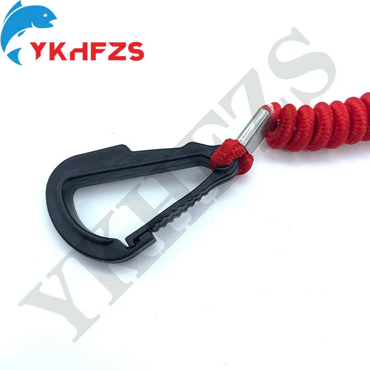 8M0092850 Boat Safety Kill Stop Switch Connector Lanyard Replacement for 15920Q54 823037A09 Emergency Stop Switch Red