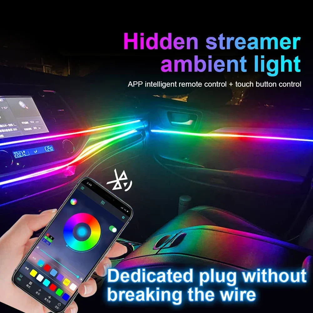 RGB 22in1 Car Interior Acrylic Car Ambient Lights For BMW E46 E90 E39 E60 E36 E30 E70 E91 E92 E93 Car  Accessories