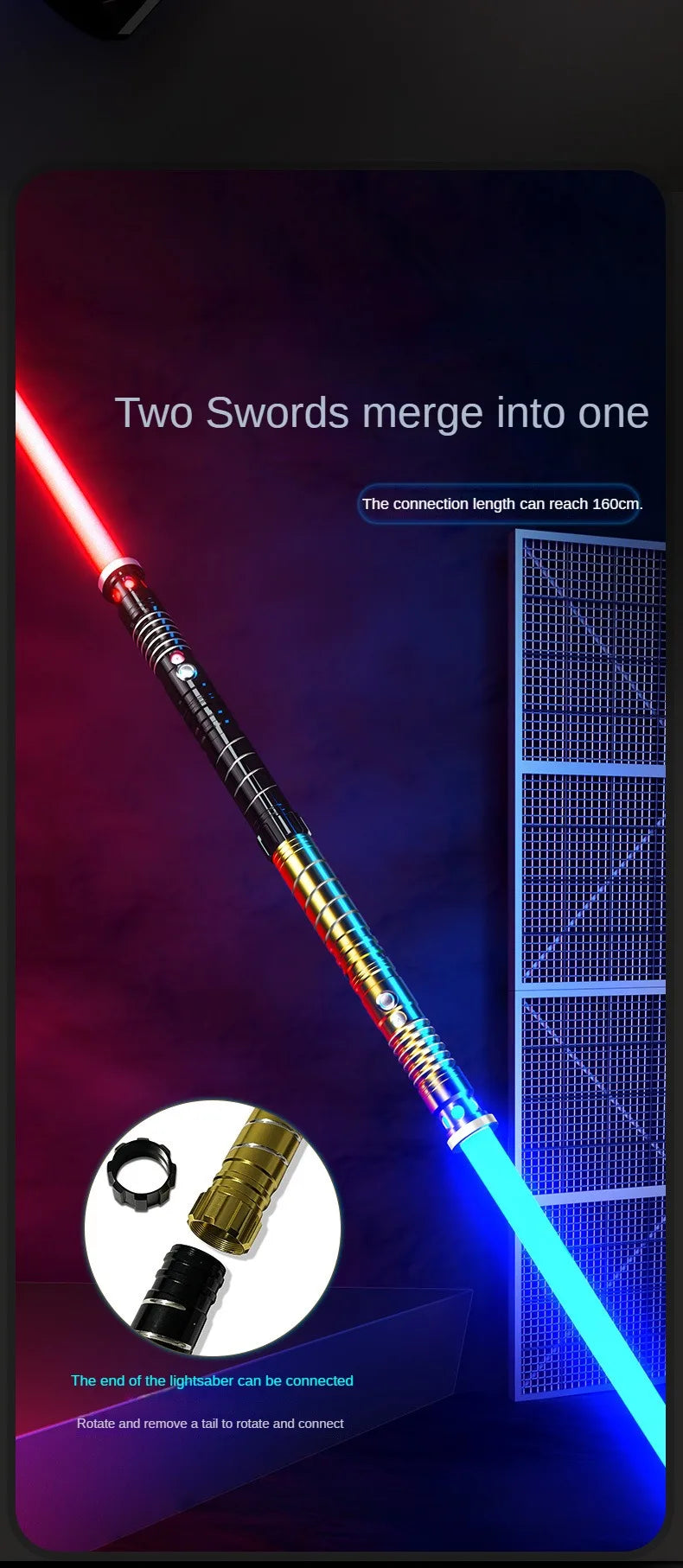 Lightsaber Metal Laser Sword Toys RGB Light Saber 7 Color Change Kids Soundfonts Force FX FOC Blaster Toys Jedi Laser Sword Gift