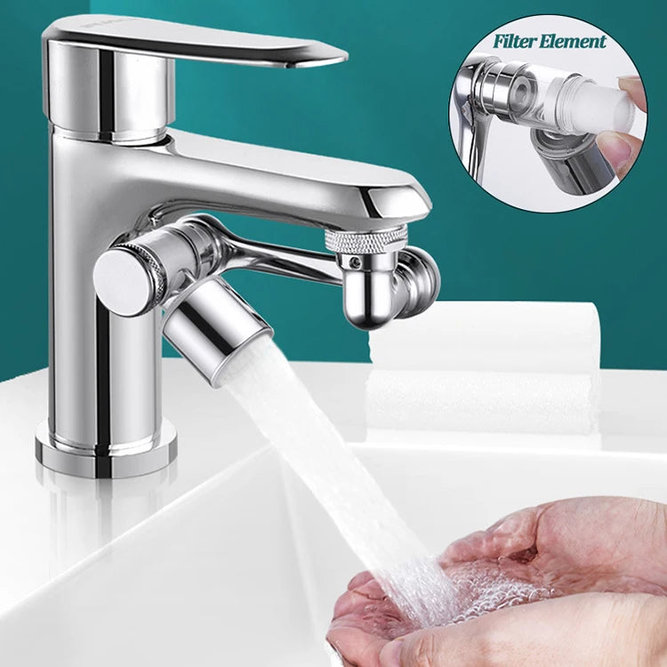 1080° Rotation Filter Faucet Aerator Copper Tap Saving Water Nozzle Kitchen Universal Faucet Bubbler Anti Splash Head Extender