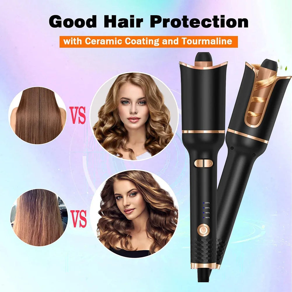 Auto Rotating Ceramic Hair Curler Automatic Curling Iron Styling Tool Hair Iron Curling Wand Air Spin and Curl Curler Hair Waver