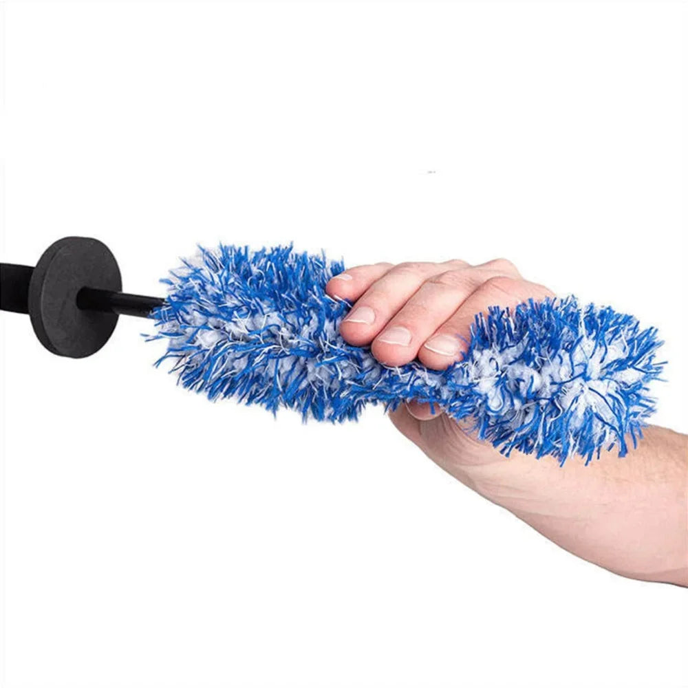 Car Wash Super Brush Microfiber Premium Wheels Brush Non-Slip Handle Easy To Cleaning Rims Spokes Wheel Barrel Car Accessories