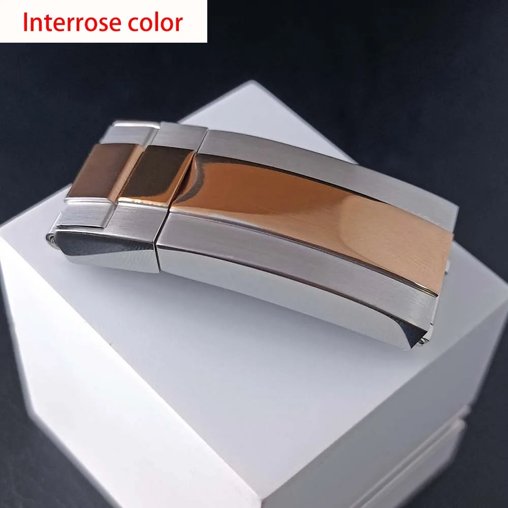 16mm stainless steel watch strap with folding buckle, ear width 20mm, fine tuned folding safety buckle