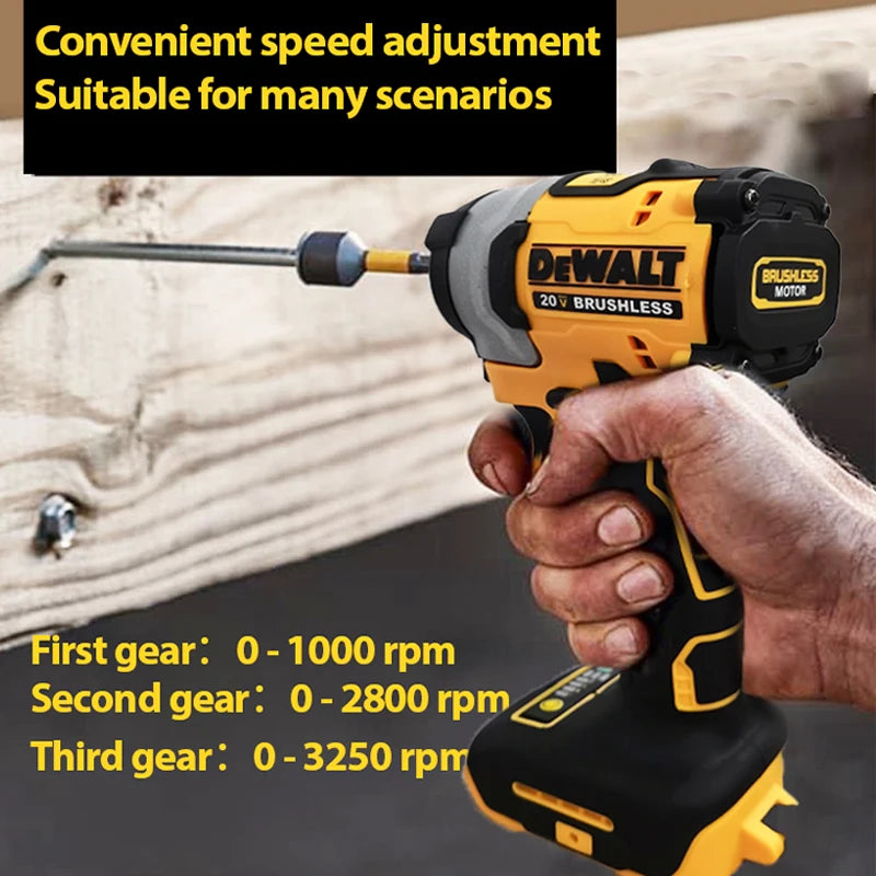 DEWALT DCF850 퀵 배송 20V Impact Driver 205NM Brushless Motor Cordless Rechargable Screwdriver Electric Impact Drill Power Tools