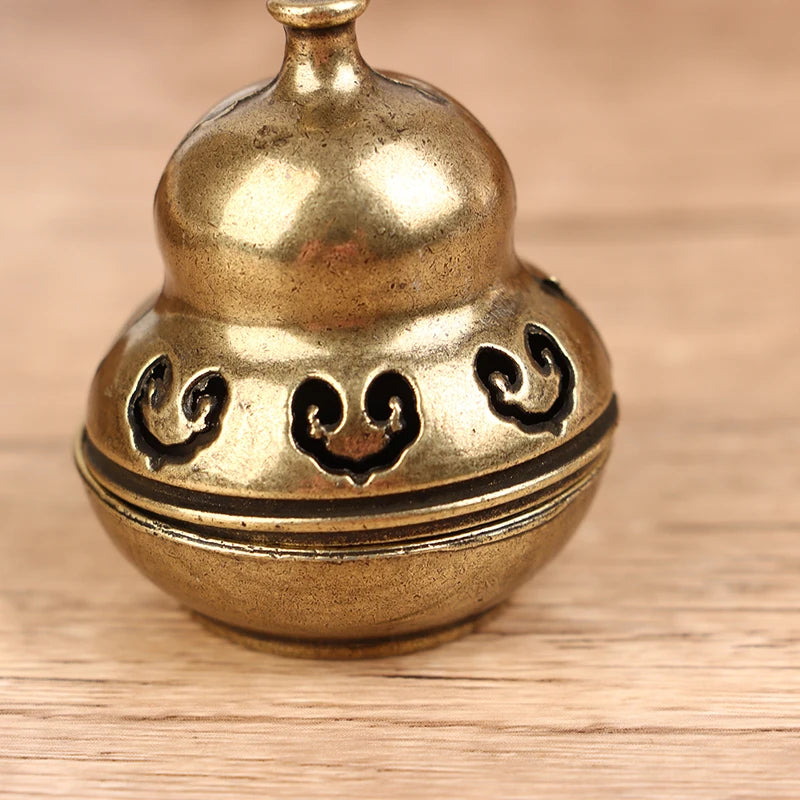 Alloy Incense Burner Chinese Buddha Lotus Flower Incense Holder Handmade Censer for Buddhist Home Office Decoration