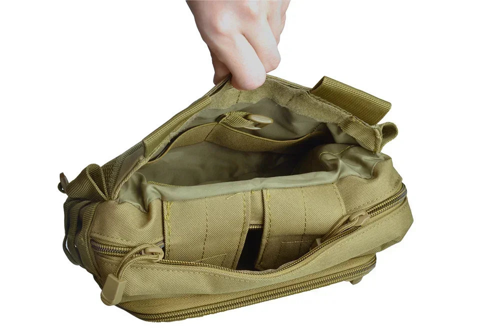 Tactical 2 Banger Bag Messenger Range Bags Hunting Large Capacity Storage Bag Crossbody Shooting Hunting Gear Chest Bags