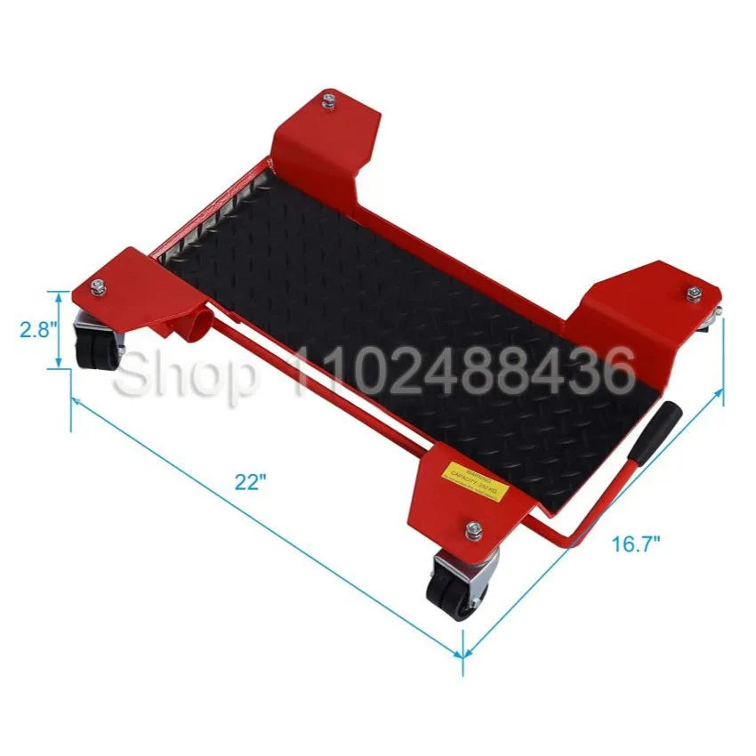 Red motorcycle trolley Motorcycle Mover Lift Stand Motorcycle Mobility Stand