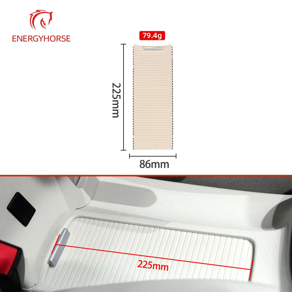 For Volkswagen Golf 6 Center Armrest Box Cover Plate Sagitar Cup Holder Pull Curtain Scirocco Glove Box Sliding Cover 5KD832531