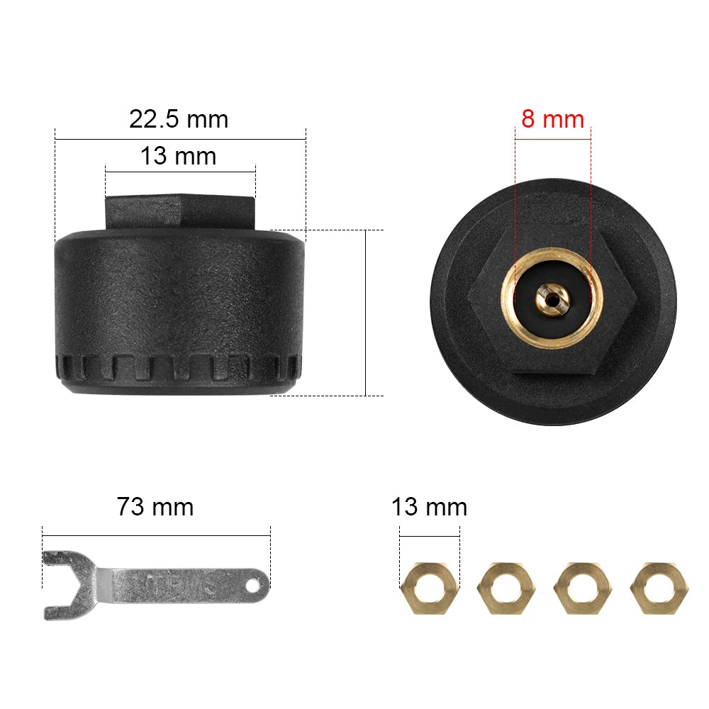 Bluetooth 5.0 Sensors Motorcycle TPMS 0-100PSI Car Tire Pressure Monitoring System For Android/IOS Tyre Tester Auto Accessrories