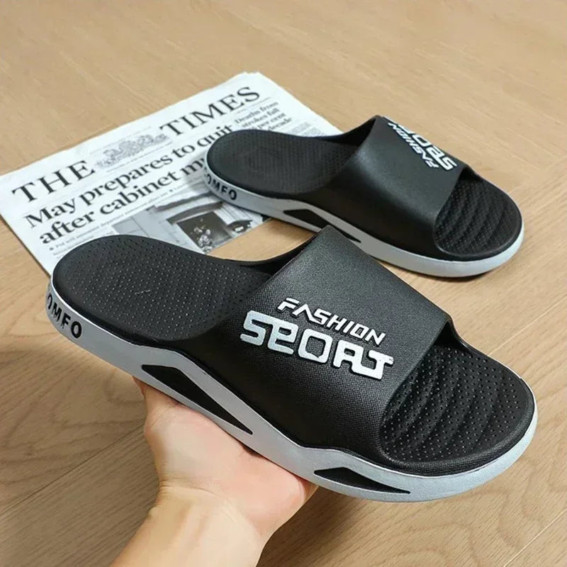 Men's Bathroom Non-slip Summer Fashion Flip-flops Women Couple Shoes Indoor Home Sandals Men's Slippers for Summer Outdoor Wear