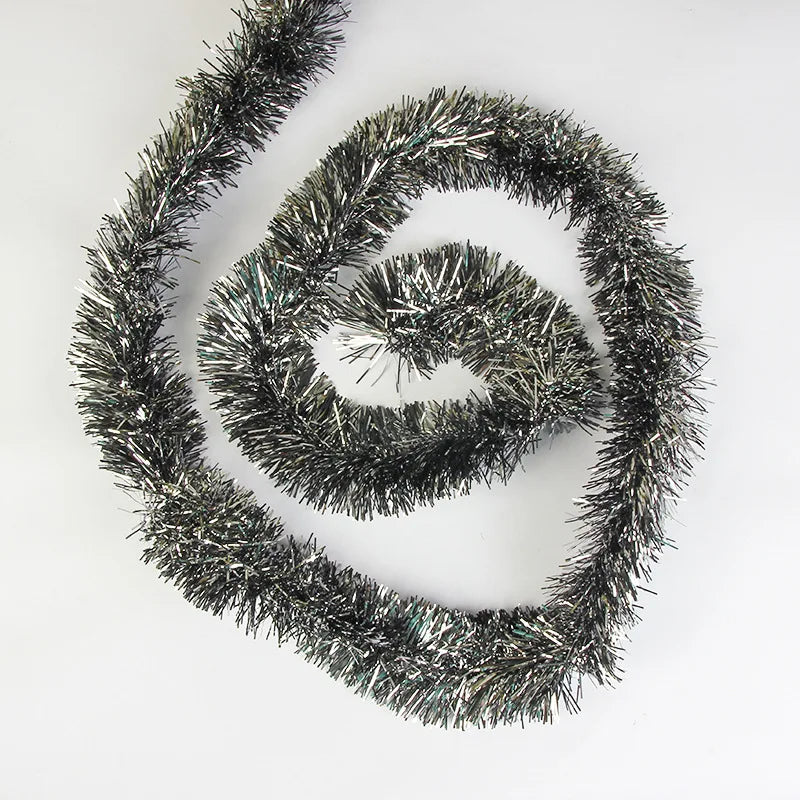 500cm/196inch Tinsel Christmas Garland Decoration Xmas Tree Decor 2023 New Years Eve Xmas Party Supplies Home Indoor Outdoor Dec