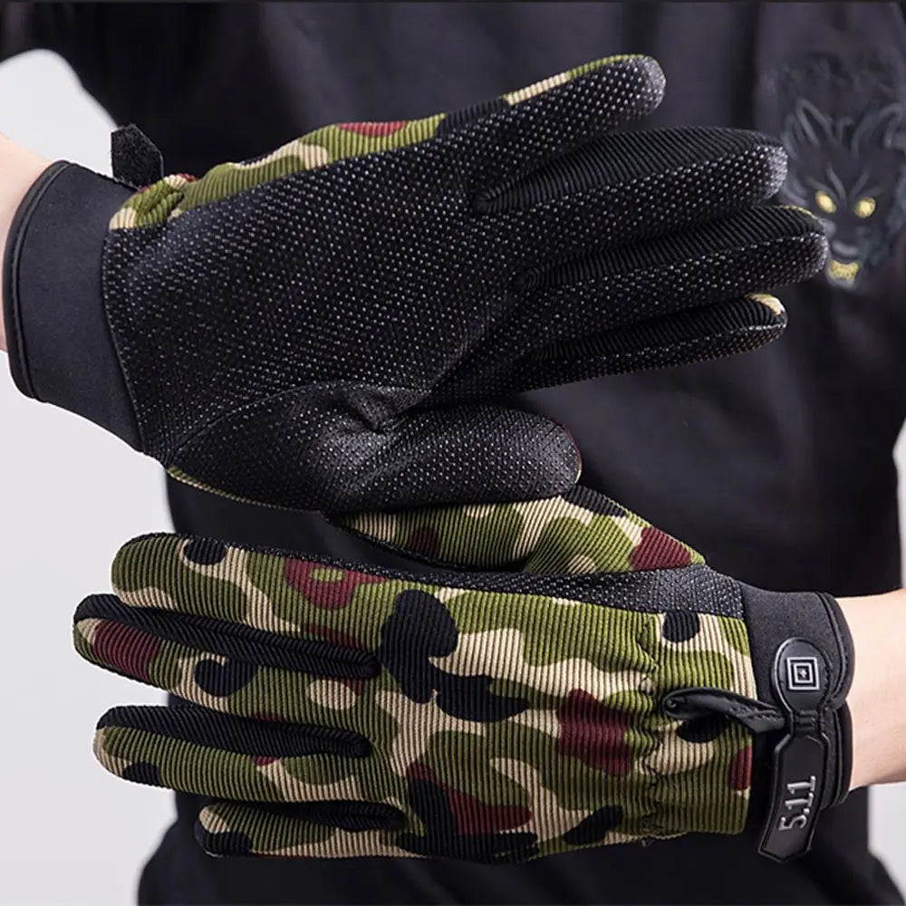 Long Finger Gloves Outdoor Gloves Men's Thin Driving Tactical Fitness Sports Long Finger Gloves