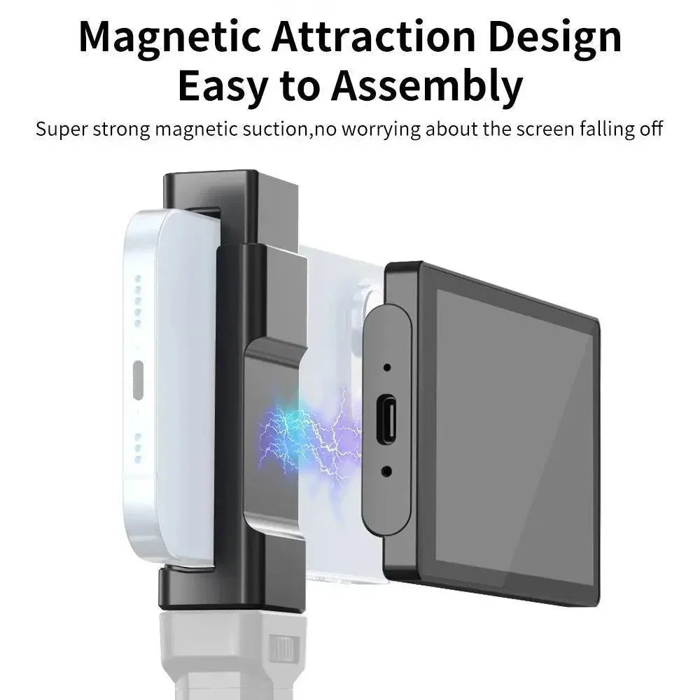 Kingma  Magnetic Screen Vlog Selfie Monitor VL-PH01 Smartphone Phone Rear Custom Camera For Selfie Vlog Live Stream For Iphone