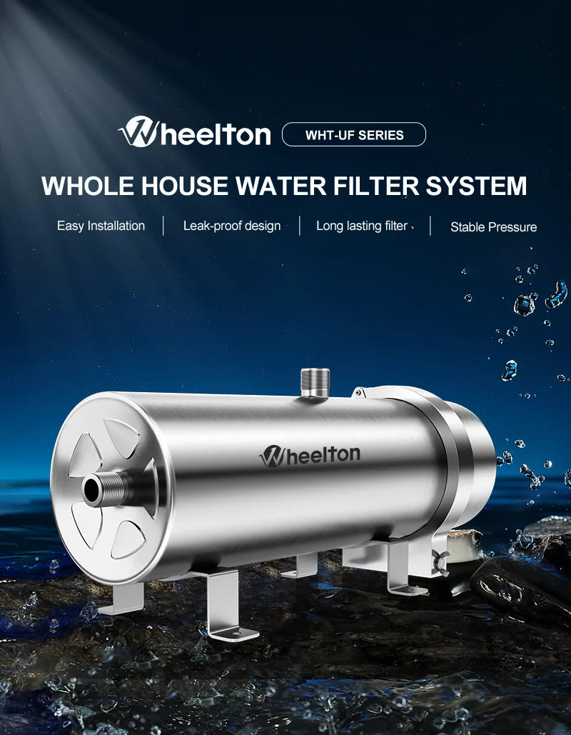 3000L/H Well Water Whole House Filtration System PVDF UF Purifier Filtration Stainless Steel 304 Drink Straight UF Filters