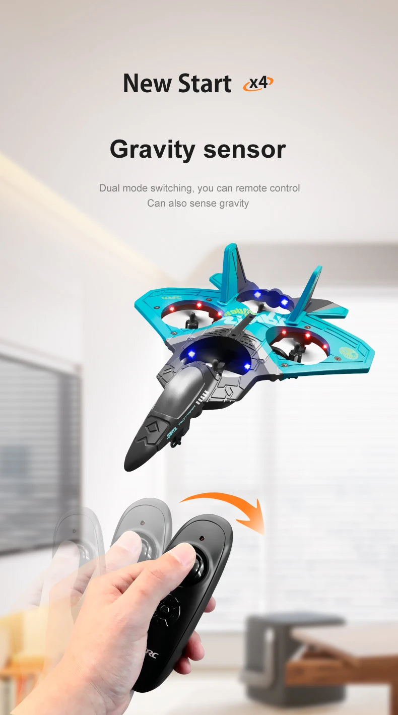 Four-rotor Drone RC Aircraft fighter aircraft model glider foam drone children primary school boy toy plane