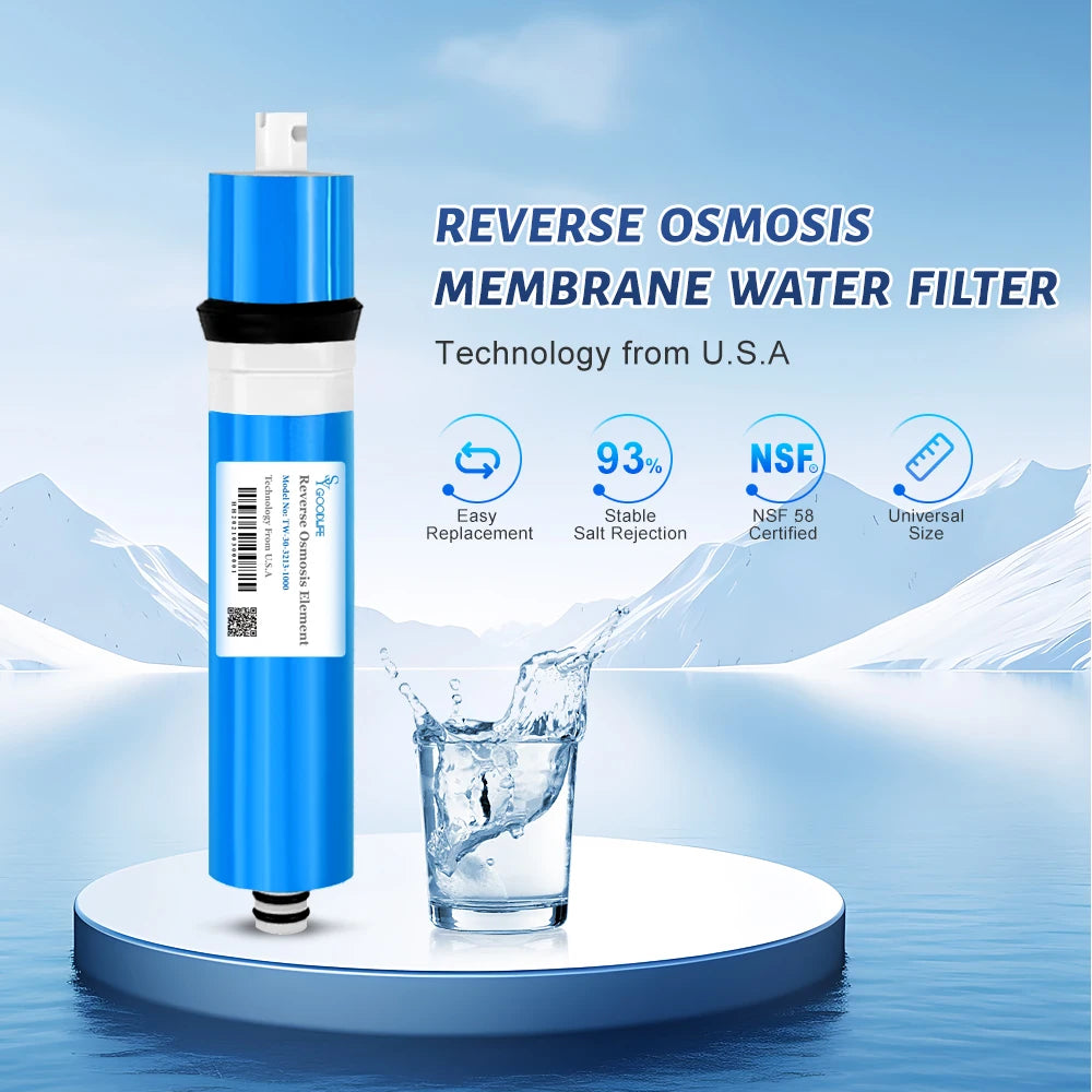 3213-800gpd RO reverse osmosis membrane filter displacement water system to remove residual chlorine