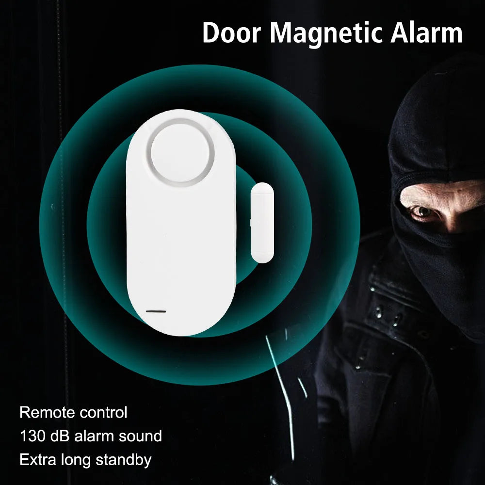 Home Protection Kit Wireless Remote Control Door Window Entry Alarm Host Burglar Security Alarm System Door Sensor Alarm 130DB