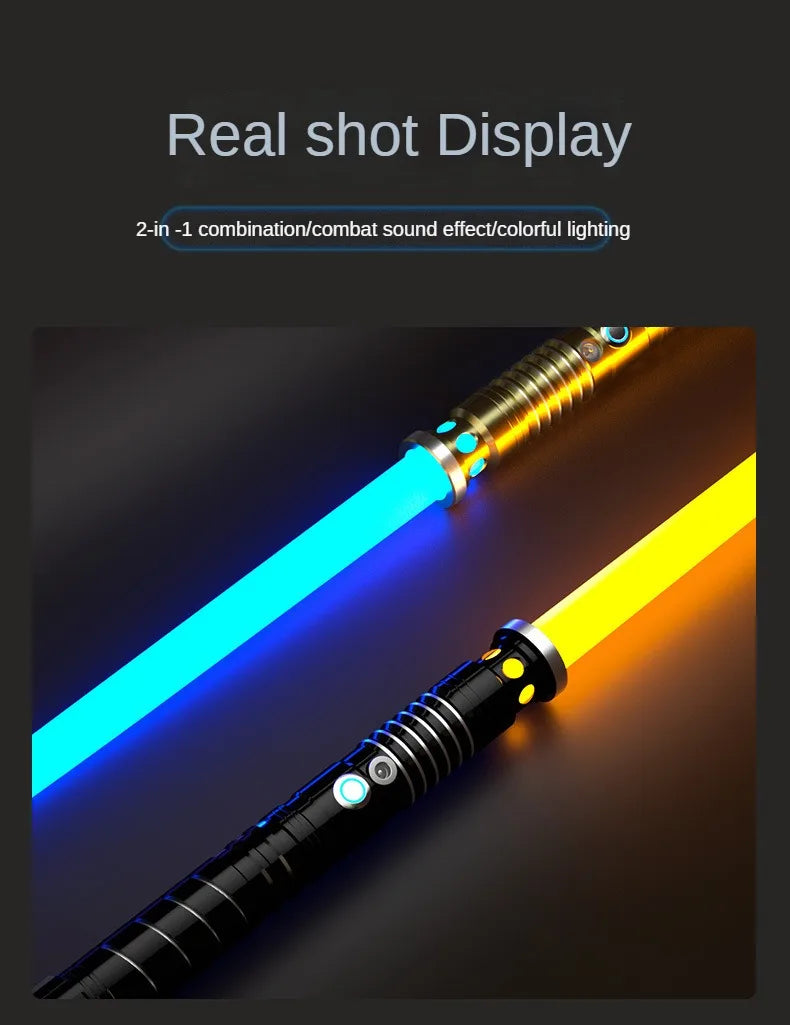 Lightsaber Metal Laser Sword Toys RGB Light Saber 7 Color Change Kids Soundfonts Force FX FOC Blaster Toys Jedi Laser Sword Gift