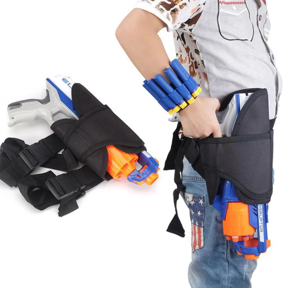 Kids Tactical Waist Bag and Dart Wrister Kit for Nerf Guns N-strike Elite Series Blaster