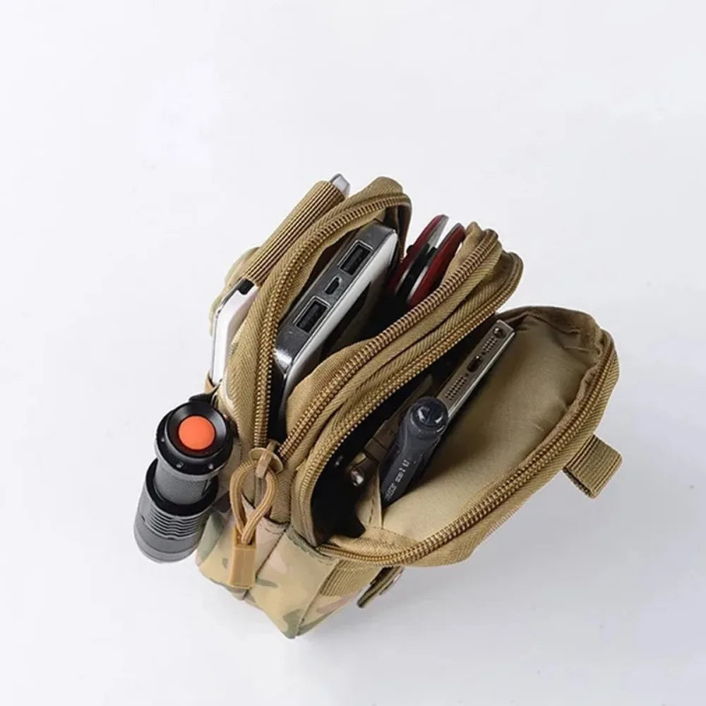 Tactical Molle Waist Pouch Outdoor Hunting Camping Men EDC Tool Bag Utility Gadget Organizer Vest Pack Purse Mobile Phone Case