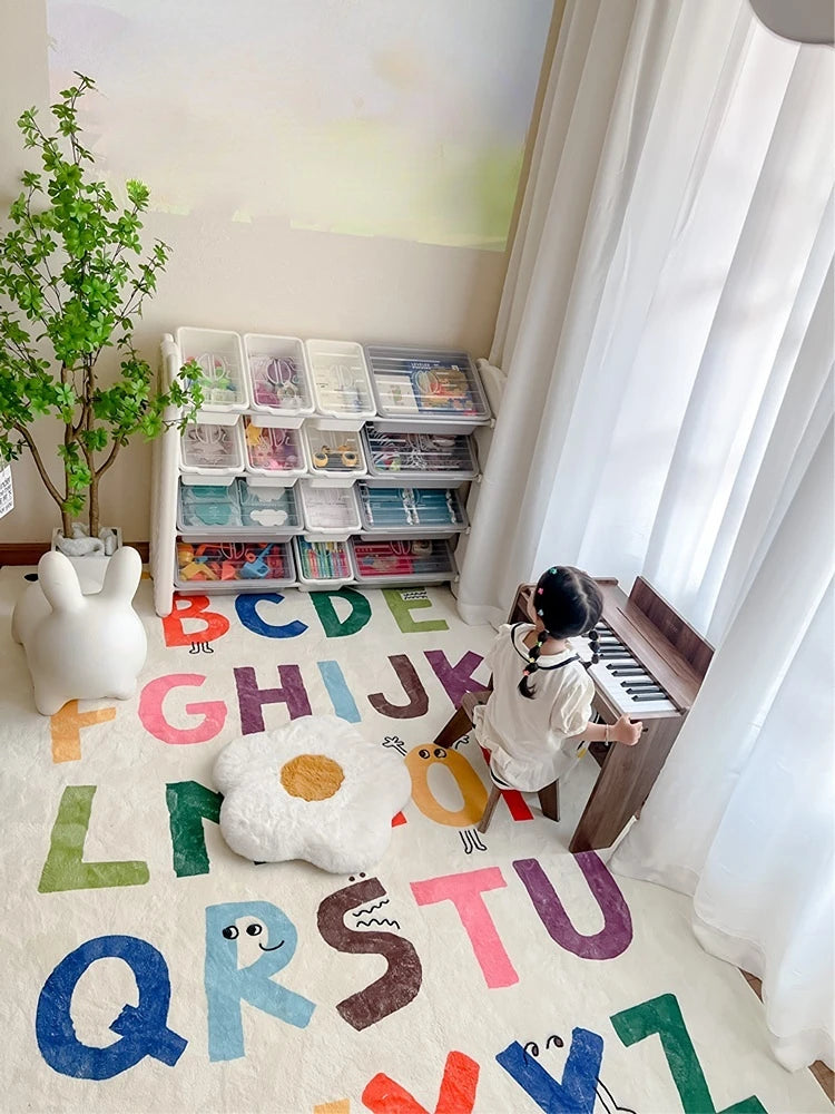 Carpet for Living Room Cartoon Large Area Children's Bedroom Cloakroom Plush Mat Home Decoration IG Coffee Tables Rug ковер 러그