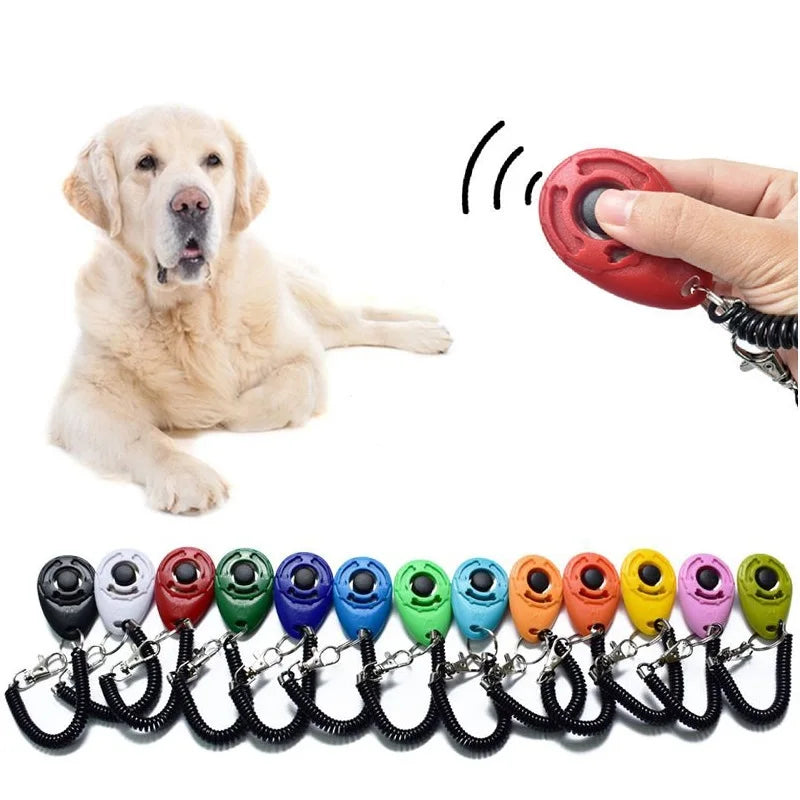 Dog Training Clicker Pet Cat Dog Click Trainer Various Style Aid Adjustable WristStrap Sound Key Chain Dog Repeller Pet Product