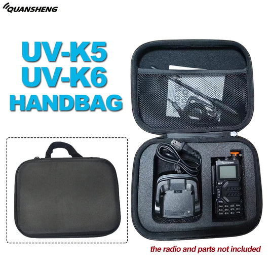 QUANSHENG UV-K5 Handbag Walkie Talkie Accessories Carry Bag For Quansheng UVK5 UVK6 Two Way Radios Launch Hunting Bag Protective