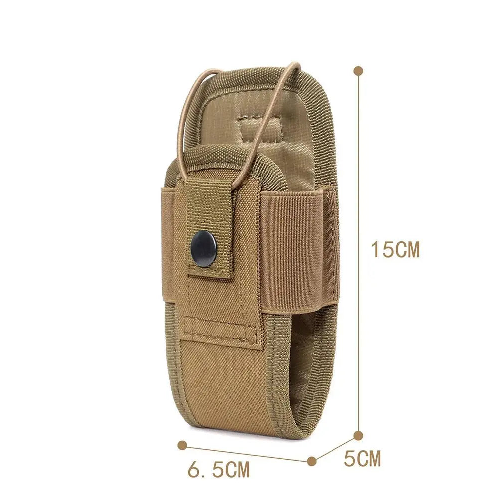 Tactical Walkie Talkie Carry Bag Molle Radio Pouch Holder Pocket Portable Outdoor Hunting Sports Waist Bag Interphone Holster