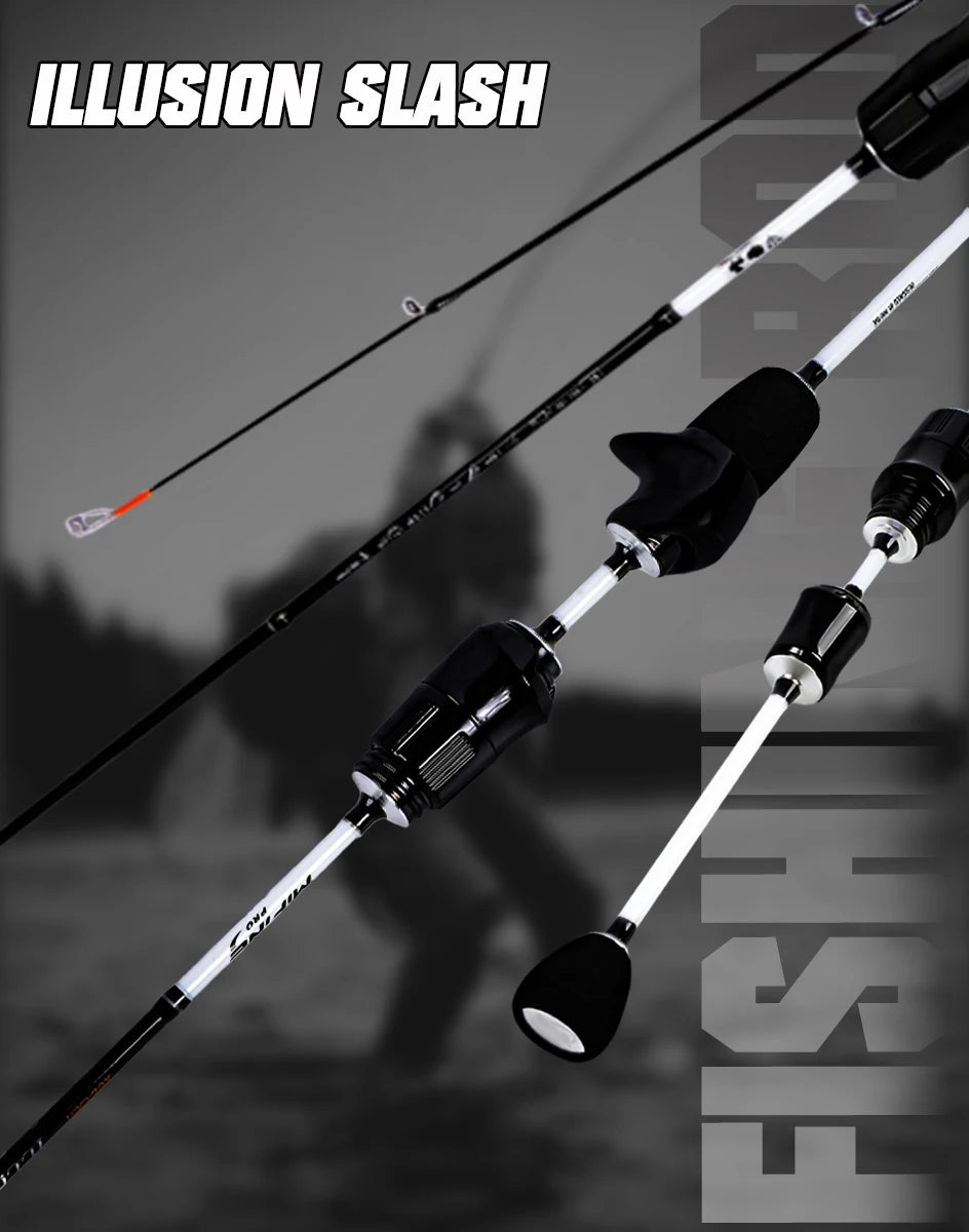 Mifine ILLUSION SLASH XUL Ultralight Spinning/Casting Rod 0.2-0.8g 30T Carbon Fiber Fuji/LS Rings Solid Tips For Trout Fishing