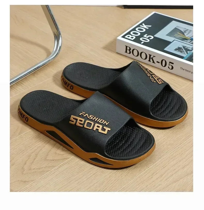 Men's Bathroom Non-slip Summer Fashion Flip-flops Women Couple Shoes Indoor Home Sandals Men's Slippers for Summer Outdoor Wear