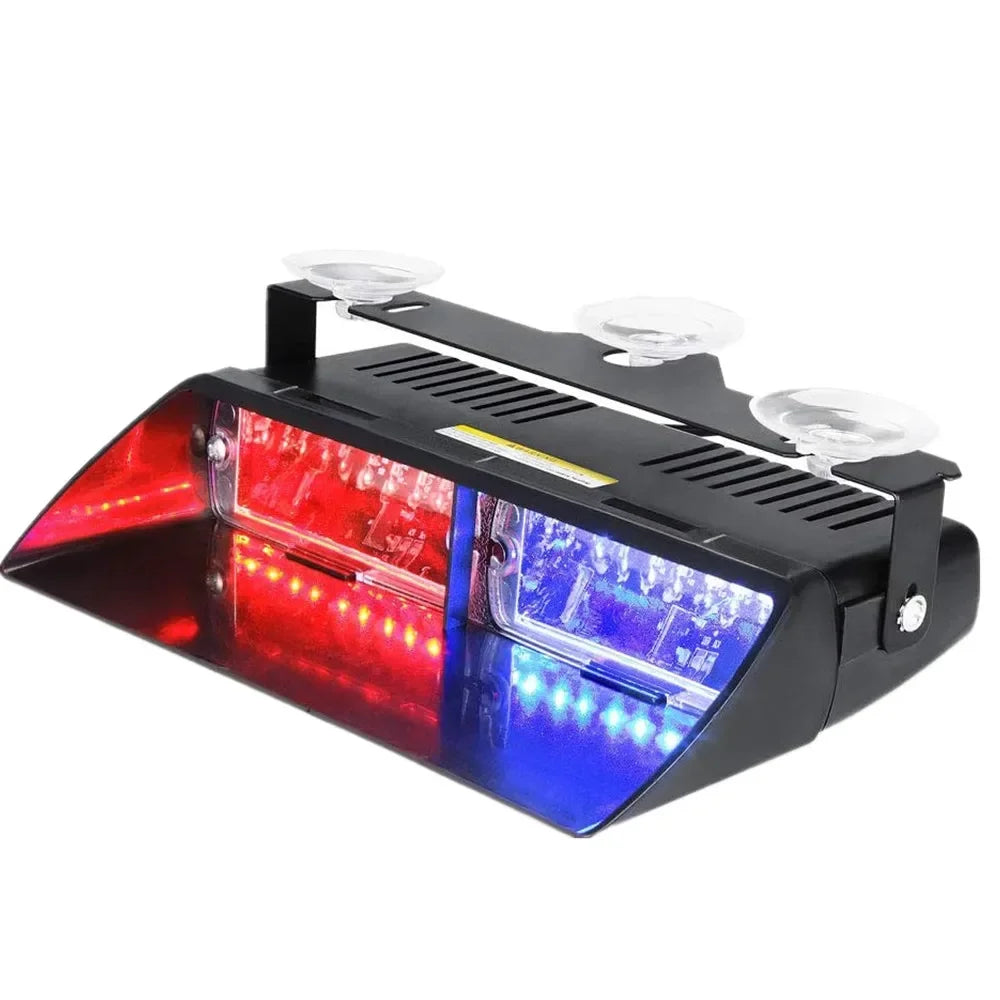 16LED Car Truck Flasher Beacon Warning Lamp 12V Emergency  Strobe Police Light Auto Windshield Flash Lighting Signal Lamps