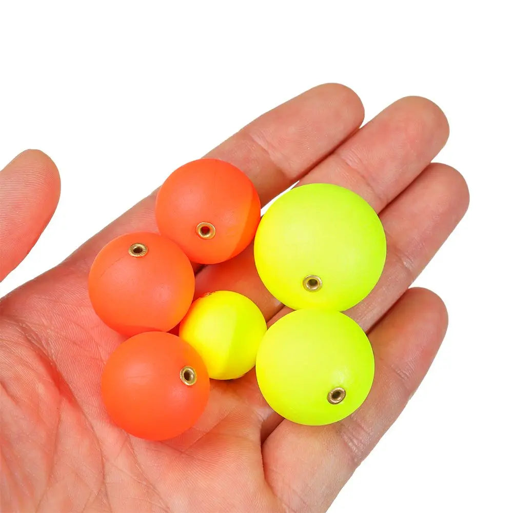 10Pcs EPS Foam Hard Fishing Float Bobber Buoyancy Ball Float Gear Fish Float Outdoor Floating Fishing Tackle 20mm/24mm/27mm/30mm