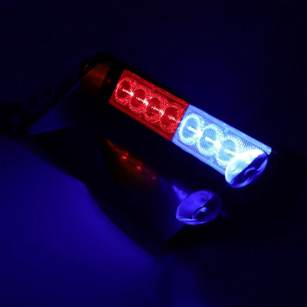 8 LED Police Lights Strobe Light For Car 12V Emergency Signal Lamps Warning Light Auto Truck Flashing Windshield Flash Lighting