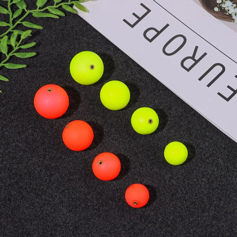 10Pcs EPS Foam Hard Fishing Float Bobber Buoyancy Ball Float Gear Fish Float Outdoor Floating Fishing Tackle 20mm/24mm/27mm/30mm