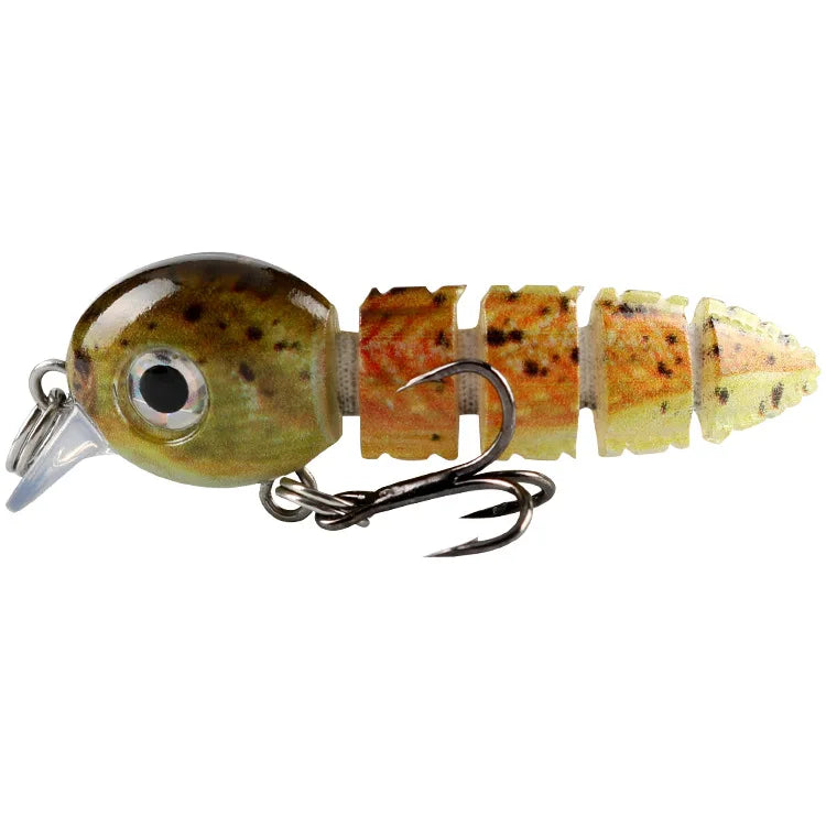 Submerged Multi-Section Loach Lure 5.5/4.3G Topmouth Culter Bass Artificial Lure 5 Color Plastic Hard Bait Fishing Gear Batch