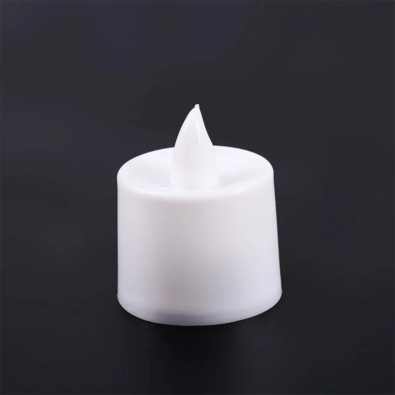 1/48PCS Flameless Led Candle Christmas Wedding Party Decoration Table Lamp Heart-shape Electronic Battery-Power Tealight Candles