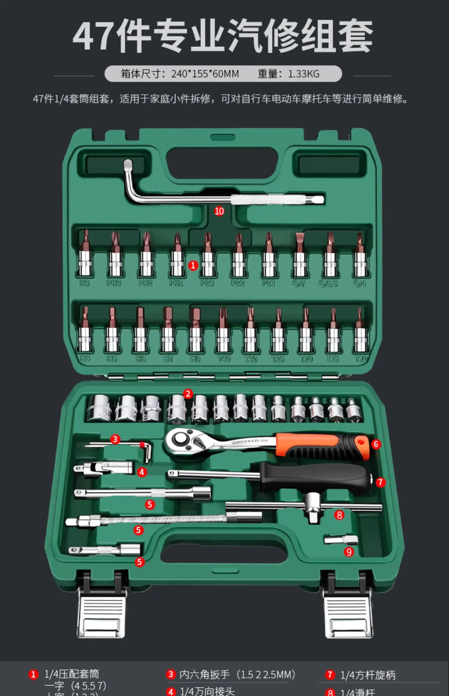 NEW Auto Repair Tools Box Sets Electrician Spanner Anti-fall Case Waterproof Shockproof Safety Parts Organizer Anti-fall Toolbox