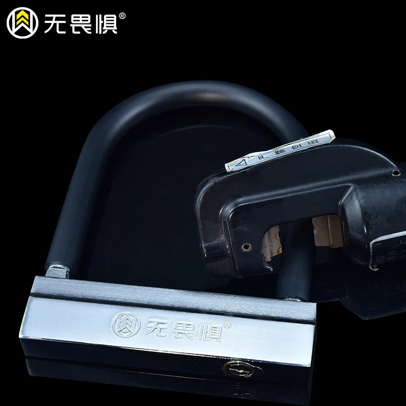 Bike U Lock Heavy Duty Anti-Theft Security U Cable Bicycle Lock with Flex Bike Cable for Scooter Electric Road Bike