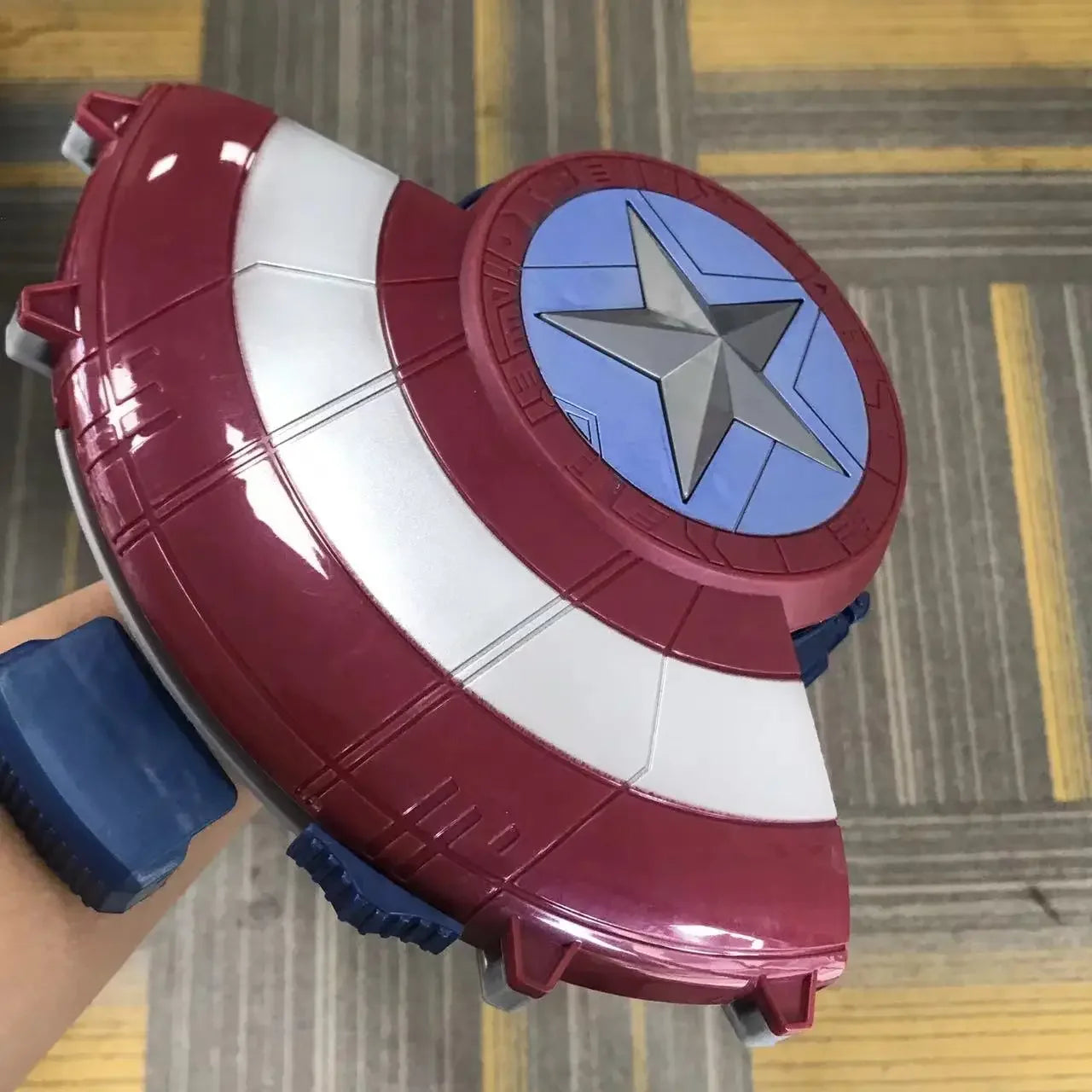 Cosplay Captain America Shield soft nerf bullet launcher deformation hidden gun Costume Fancy Dress party Anime stage show props