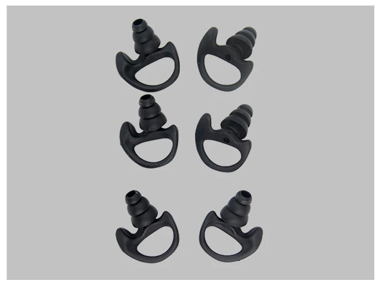 XIERDE Replacement Soft Silicone Earmould Earbud Earplug for Walkie Talkie Portable Two Way Radio Earpiece Heaset