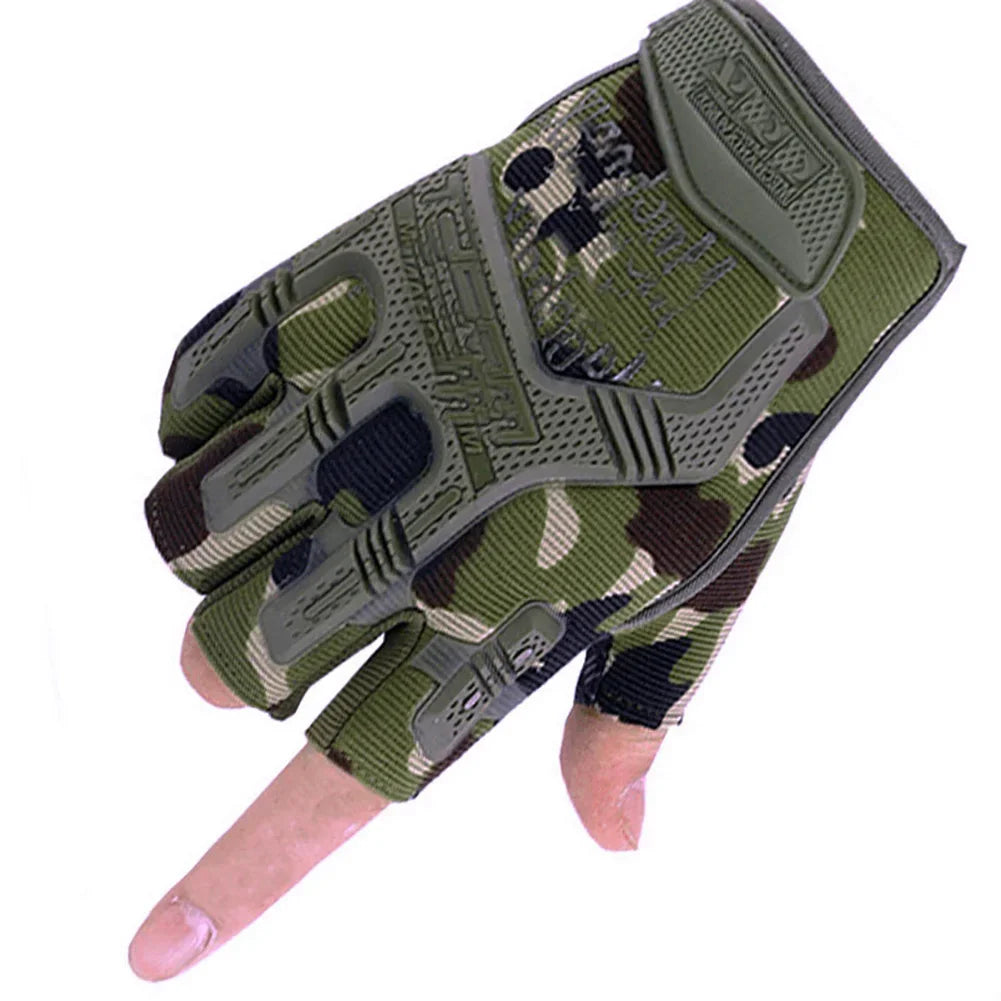 Tactical  Gloves Half Finger Paintball Airsoft Shot Combat Anti-Skid Men Bicycle Full Finger Gloves Protective Gear