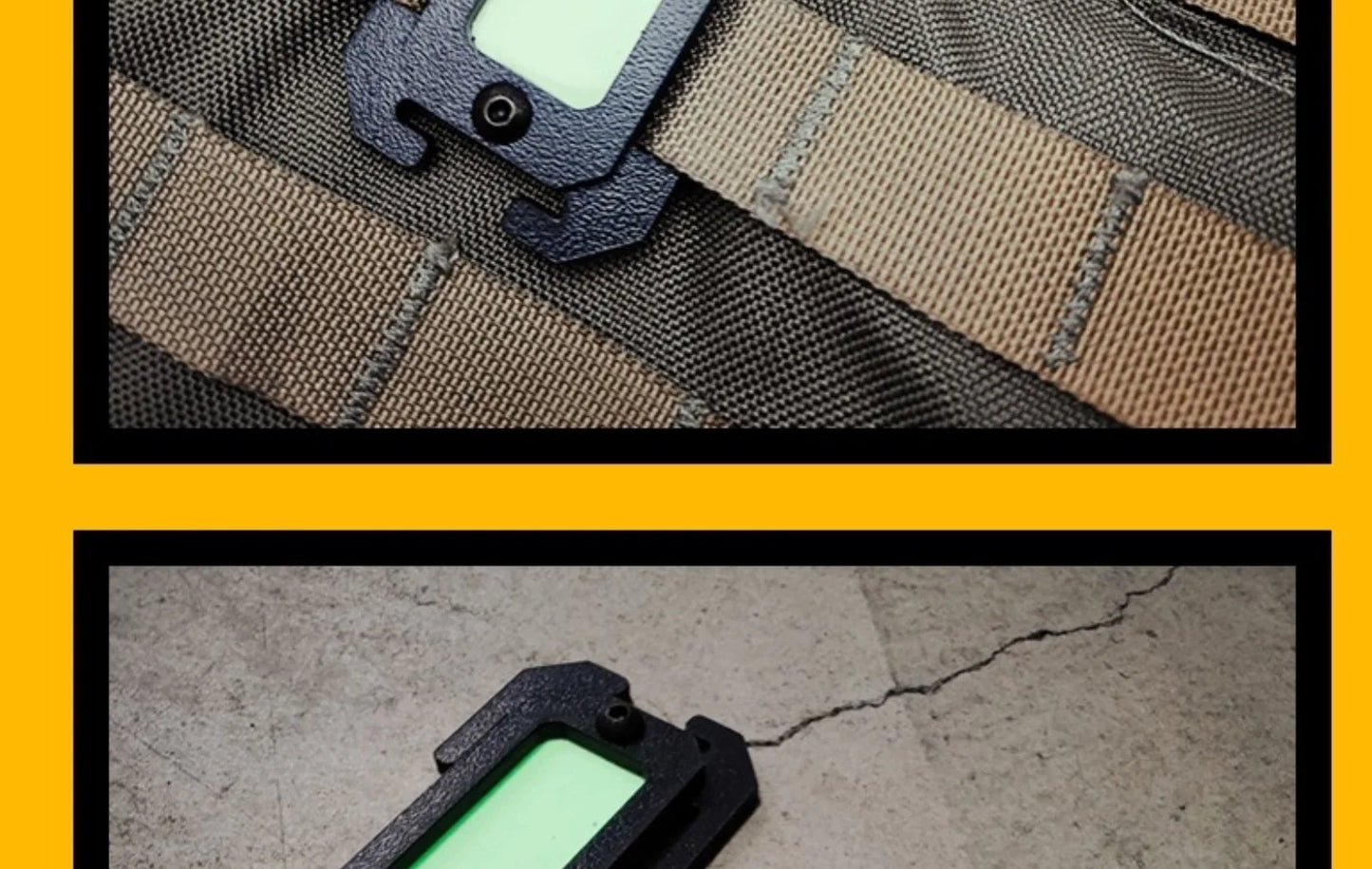 Tactical Molle Noctilucent Mark Outdoor Tools Plastic Molle Accessories Backpack Gear Compatible EDC 1pcs