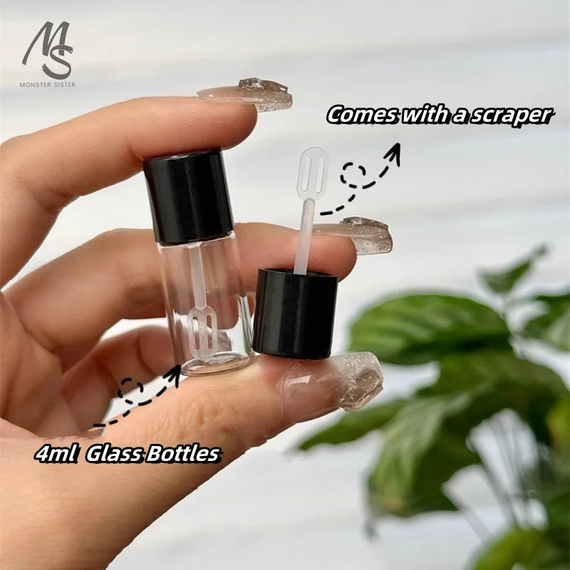 2-10Pcs 4/5ml Liquid Foundation Subpackage Bottle Thickened Glass Bottles Non Fragile Portable Travel Cosmetics Subpackage Tools