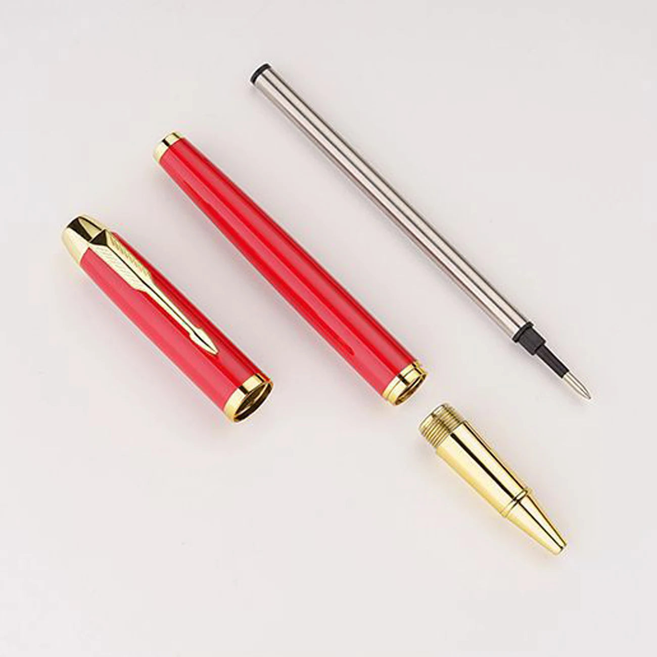 Luxury Metal Gel Pens In Gift Box Custom Logo Office & School Supplies Business Gift Box Packaging Roller Pen stationary