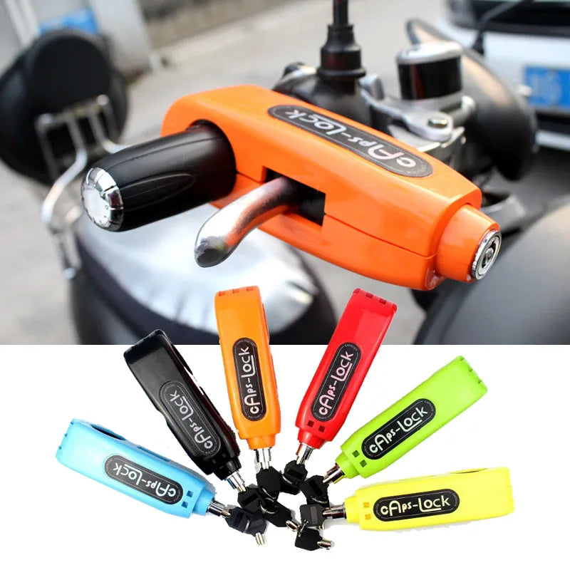 Motorcycle Electric Vehicle Universal Accessories Handlebar Lock Security Anti-theft Protection Safety Lock Handlebar Brake Lock