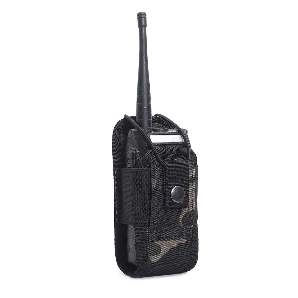 Tactical Walkie Talkie Carry Bag Molle Radio Pouch Holder Pocket Portable Outdoor Hunting Sports Waist Bag Interphone Holster