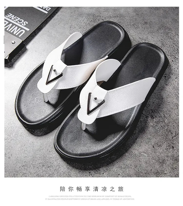 39-44Men's Flip-flops Outdoor Slippers Casual Beach Shoes Summer Slippers Men Luxury Sandals Fashion Shoes for Boy Free Shipping