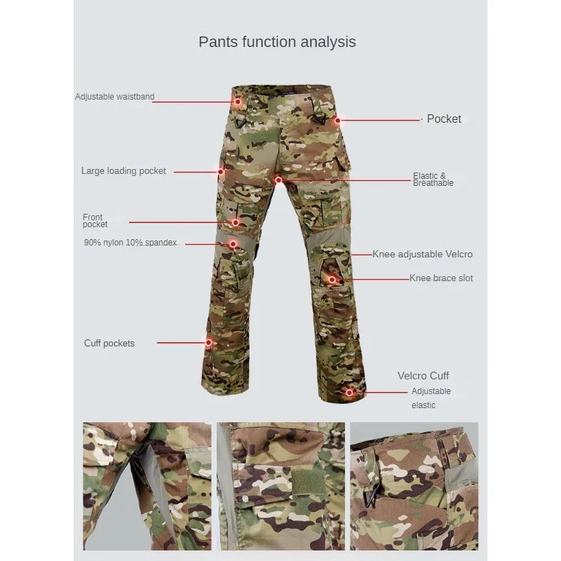 G3 Combat Suit for Men, Military Apparel Set, Tactical Camouflage Clothing, Hunting Uniform, Paintball Gear