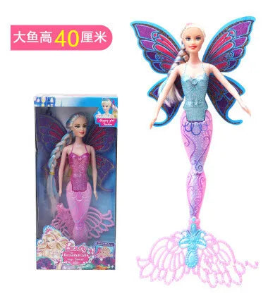 New Fashion Swimming Mermaid Doll Girls Magic Classic Mermaid Doll With Butterfly Wing Toy For Girl's Birthday Gifts