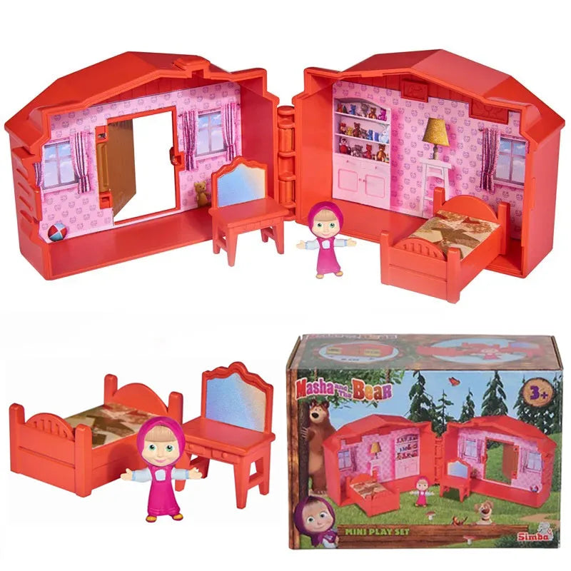 New Martha and The Bear - Mini House Collection Children's House Furniture and Family Toy Set